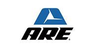ARE logo in blue and black on a white background