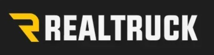 REALTRUCK logo in white and yellow on a black background
