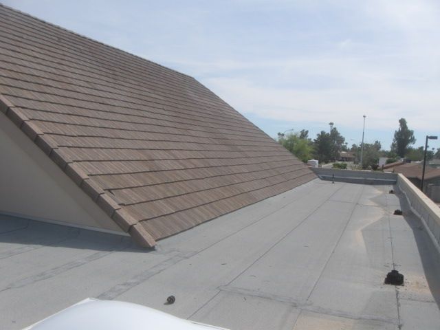 Before elastomeric roof coating