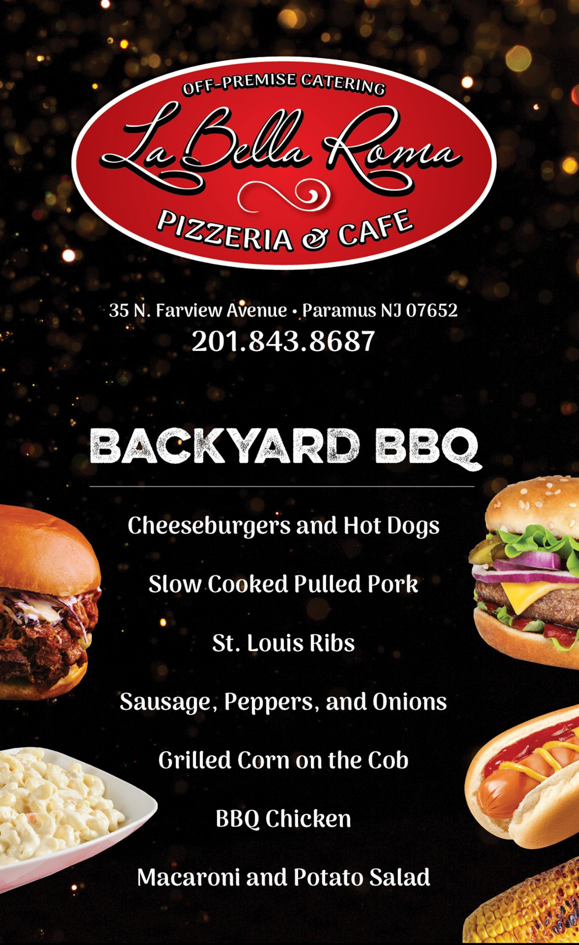 Backyard BBQ banner.