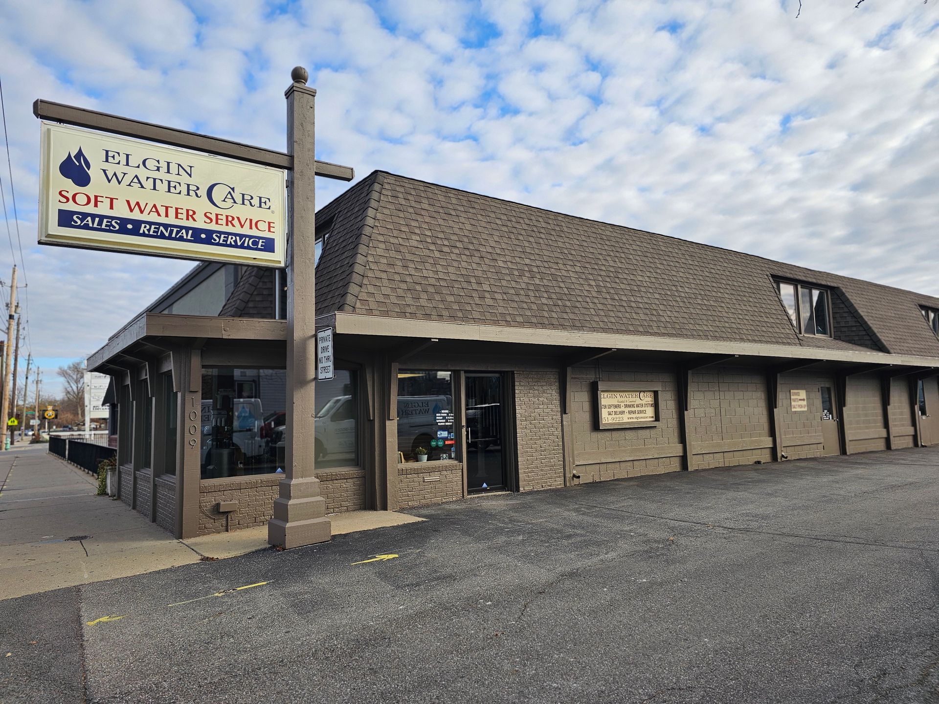 Exterior of a building with a sign that reads 