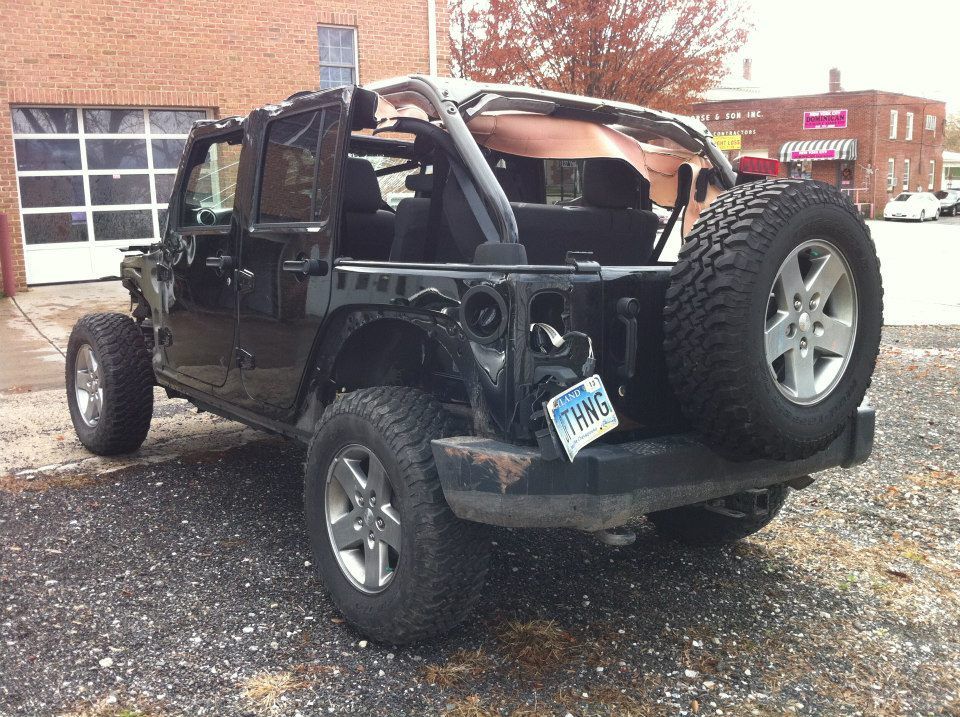 Damaged Jeep Wrangler Rubicon