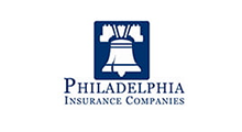 Philadelphia Insurance Companies logo with a blue Liberty Bell icon.
