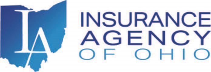 Logo for Insurance Agencies of Ohio, with Ohio outline and "IA" initials in blue.