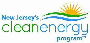 The new jersey clean energy program logo shows a sun and waves.