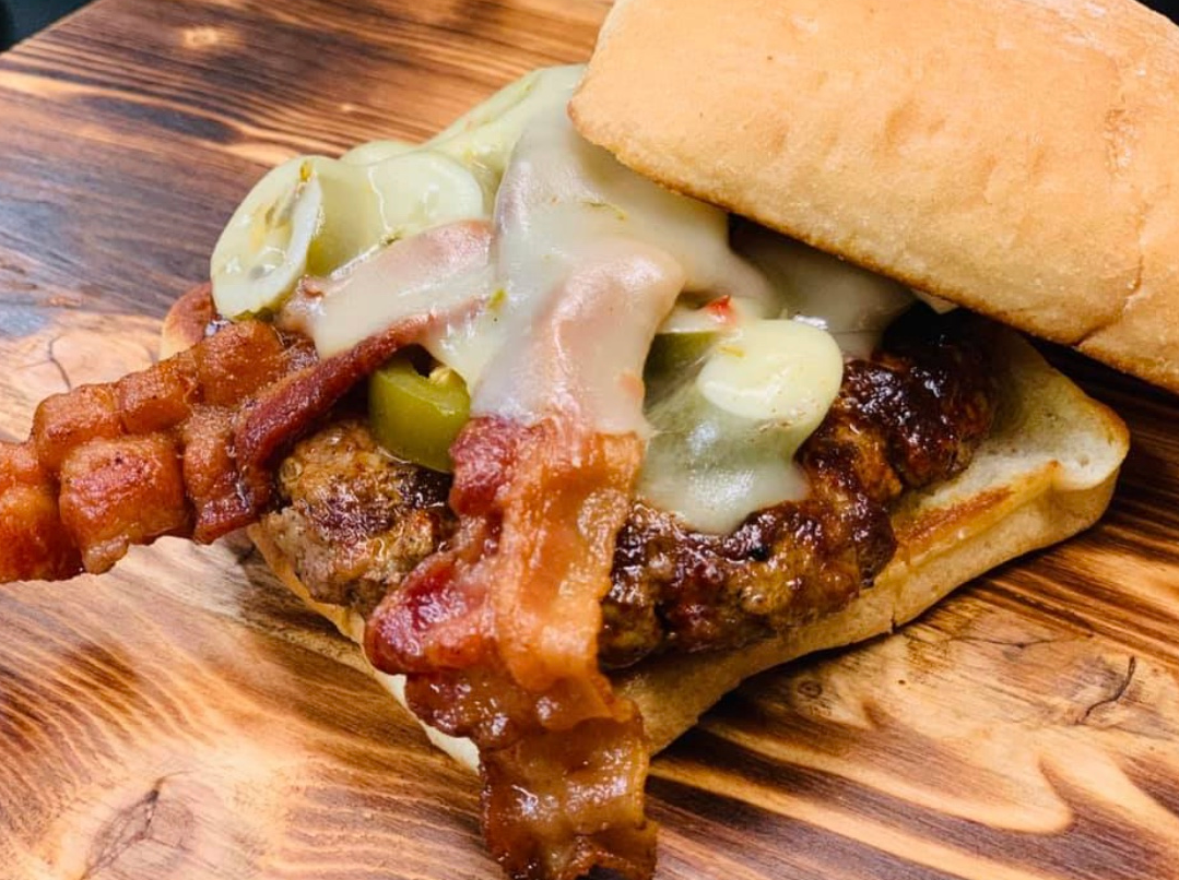 Grilled salmon filet