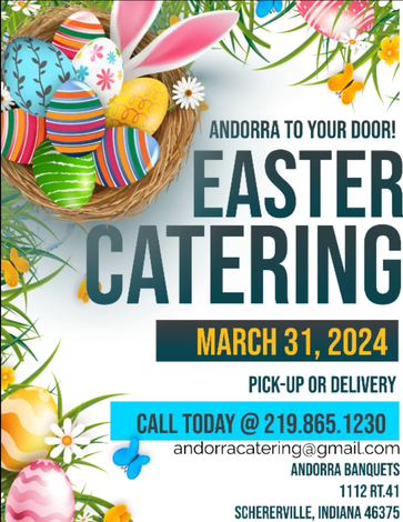 Andorra Easter Catering Flyer