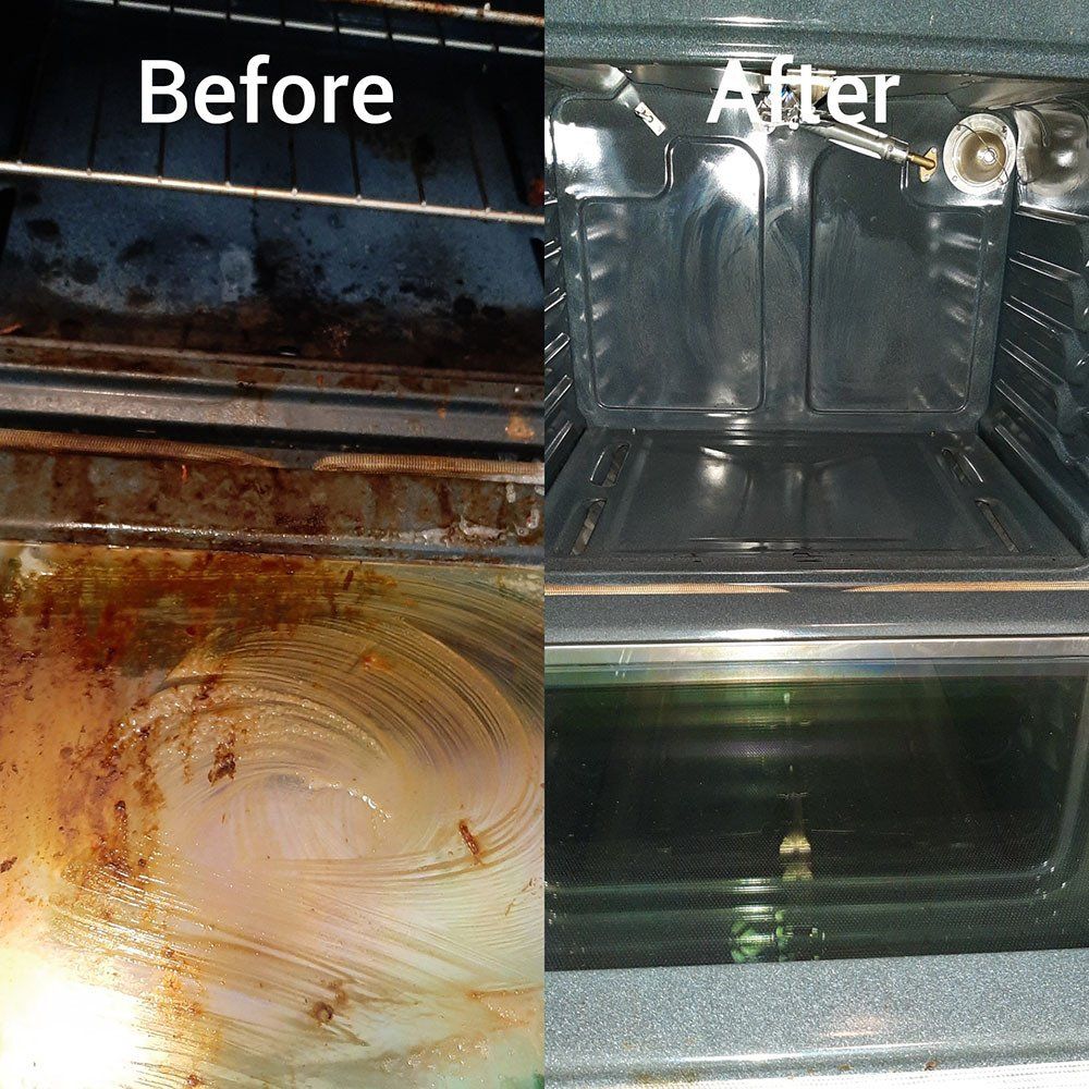 Before and after cleaning service