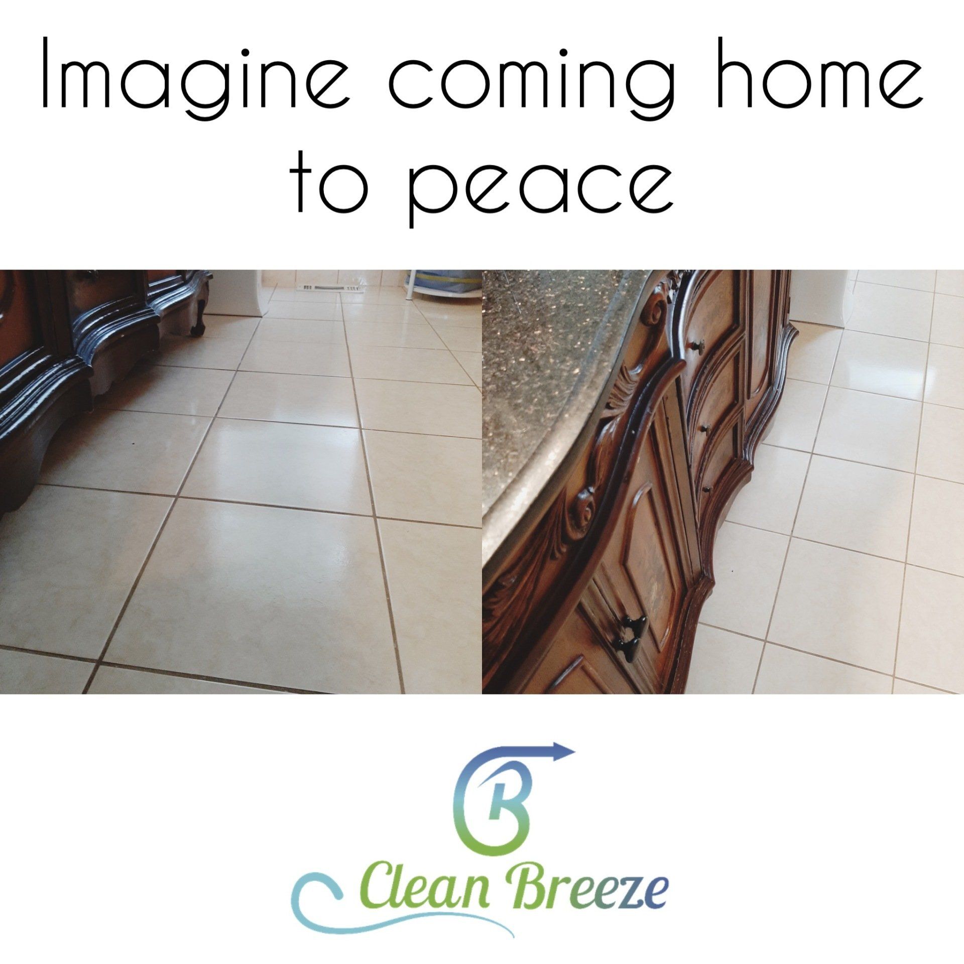 Before and after cleaning service