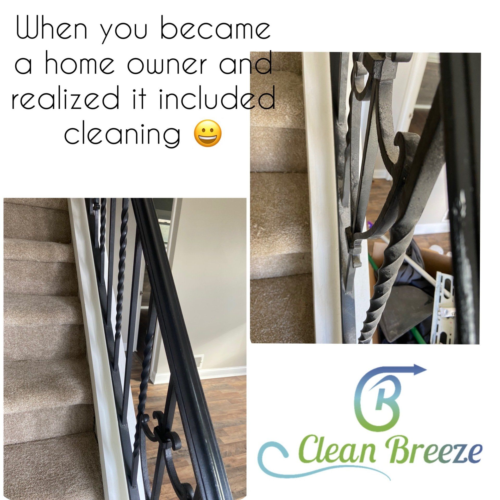 Before and after cleaning service