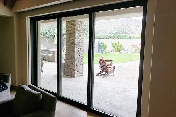 Automated glass door