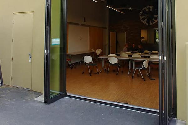 Multi-slide glass door