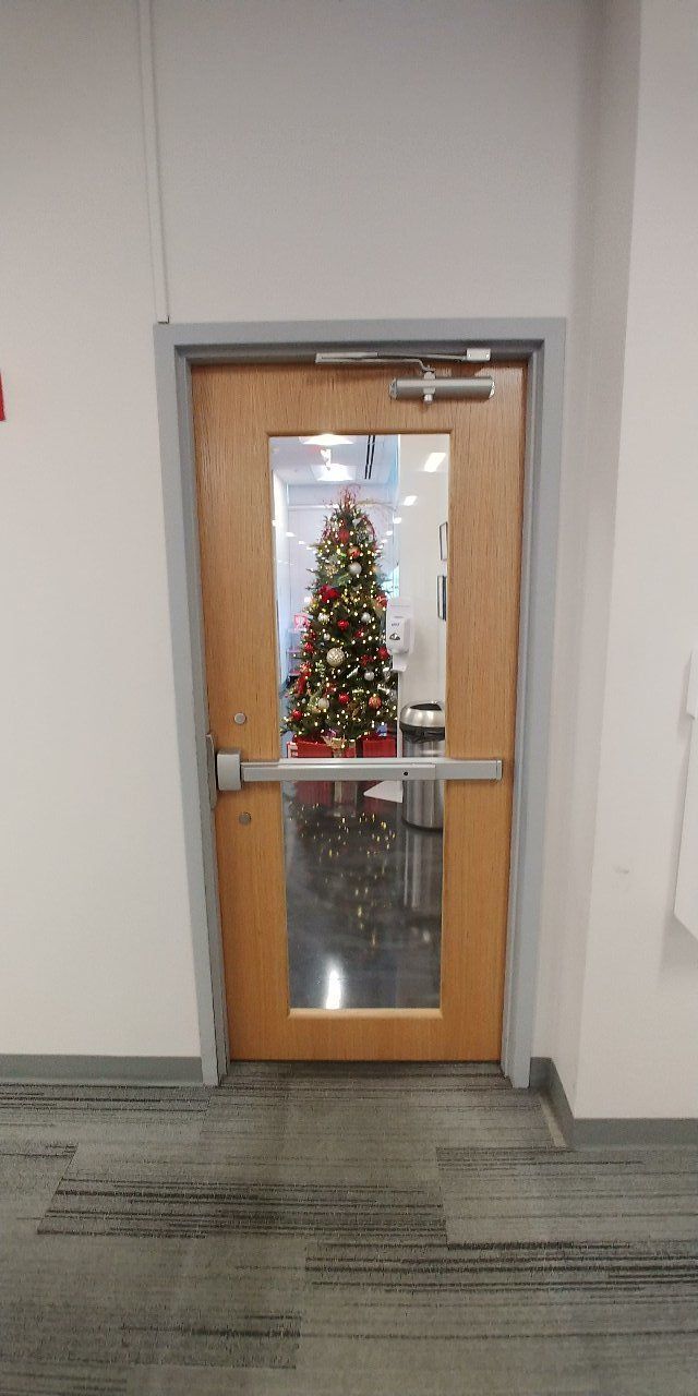 Wood Door with Panic Device