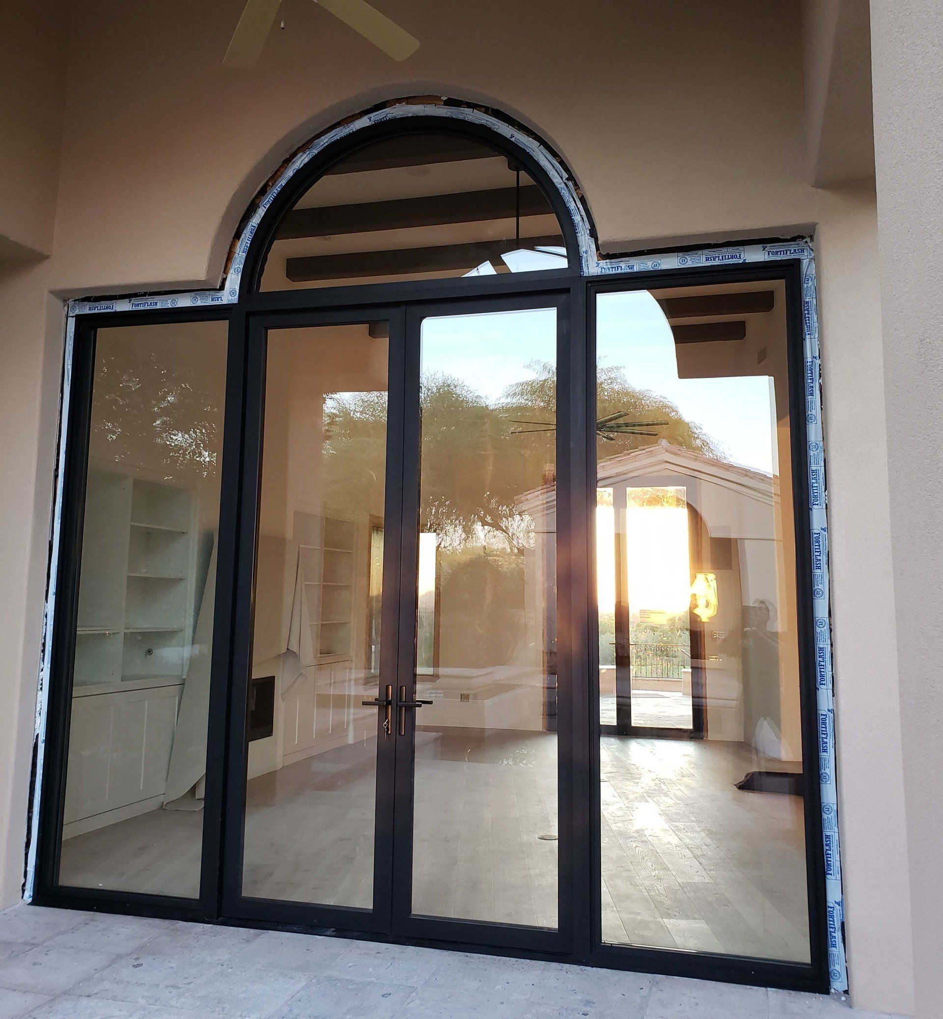 Residential glass windows and door