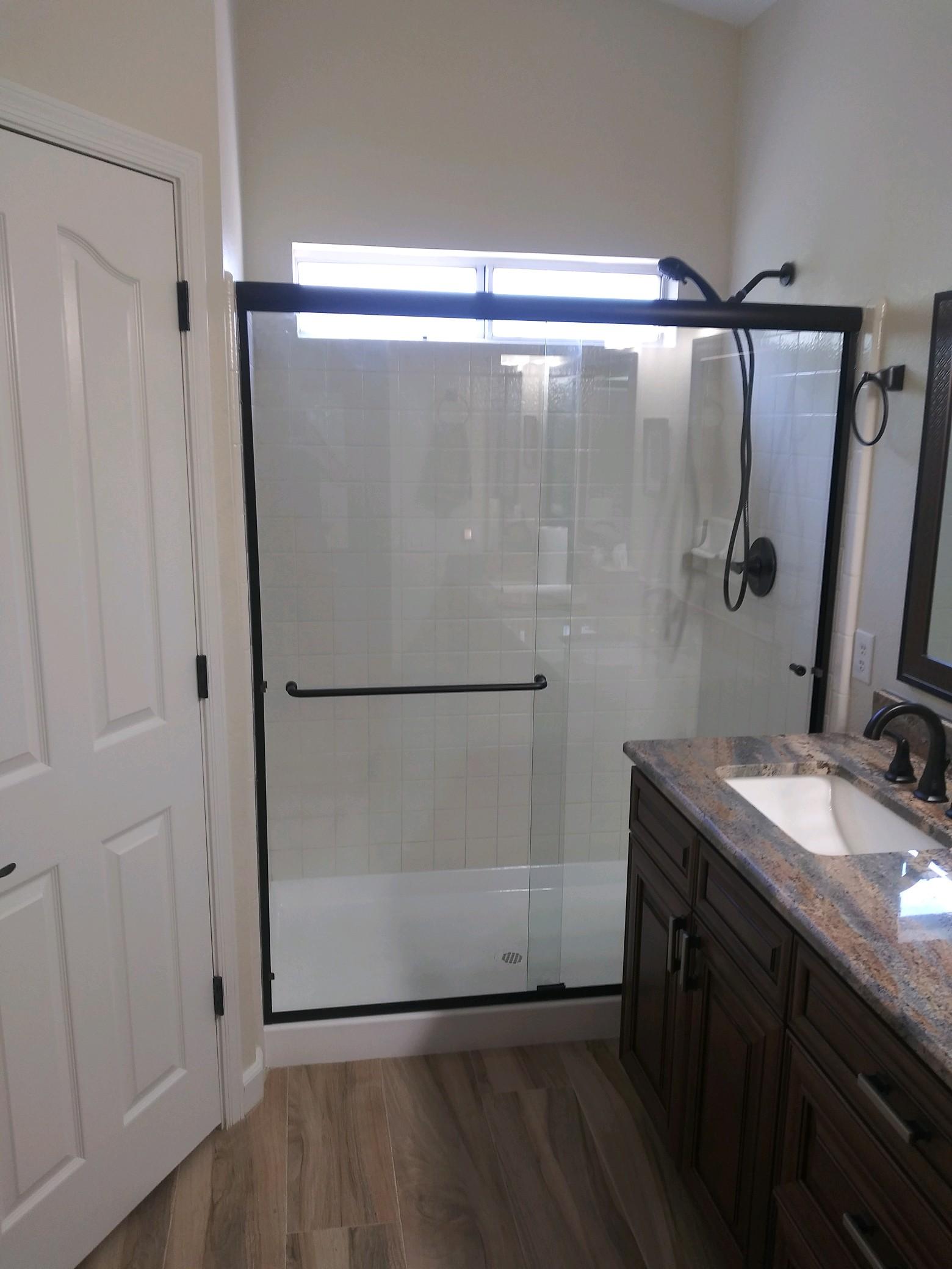 Semi Frame less Shower Enclosure