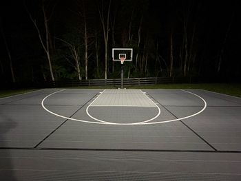 a concrete driveway is being built