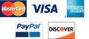Cash, Personal Check, Credit & Debit cards