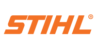STIHL logo in orange on a white background. The brand name is stylized.