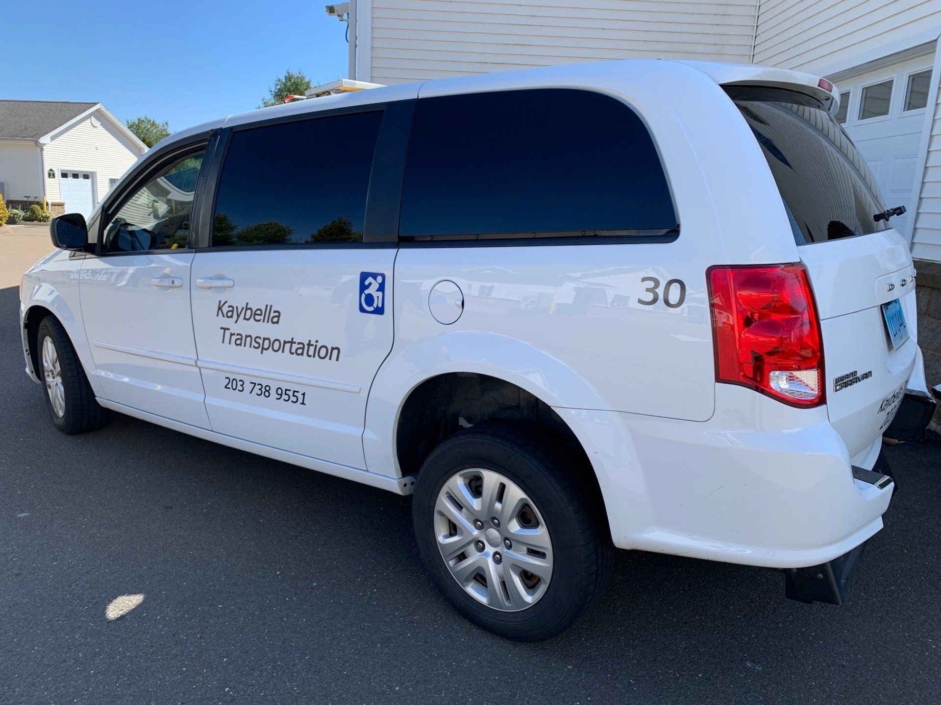 External of the transport vehicle