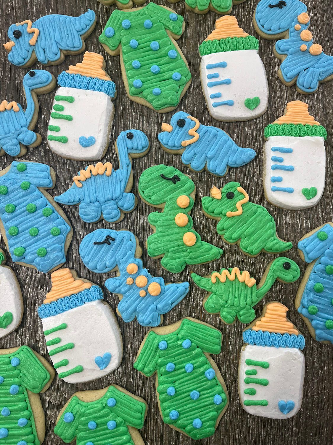 Dino baby cookies