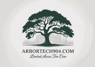 ARBORTECH904.COM logo with a green tree silhouette and the tagline &ldquo;Limited Access Tree Care&rdquo;