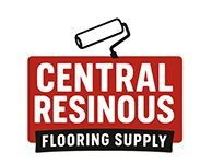 Central Resinous Flooring Supply logo: red rectangle with white text and a roller above.