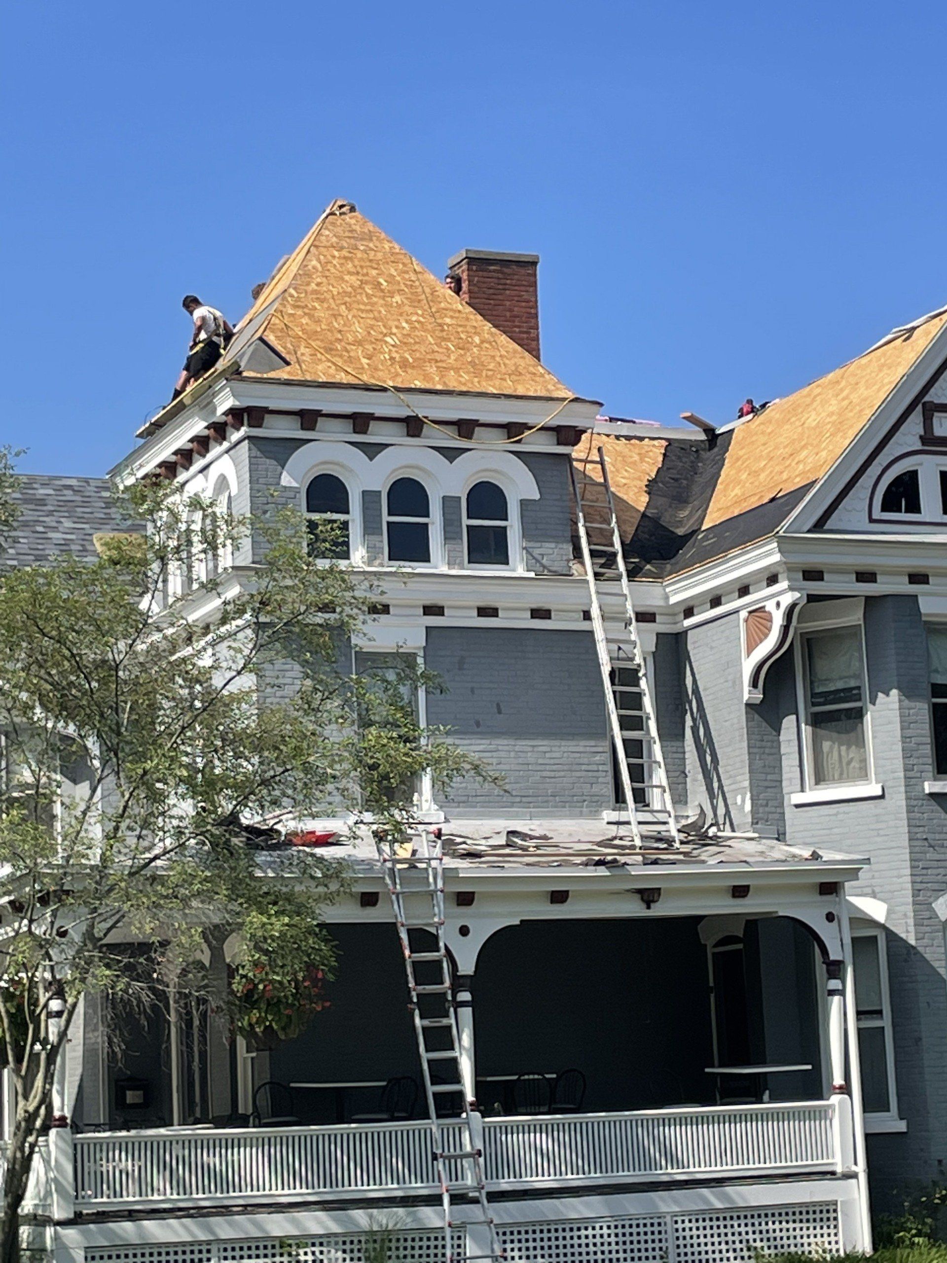 roof construction almost complete