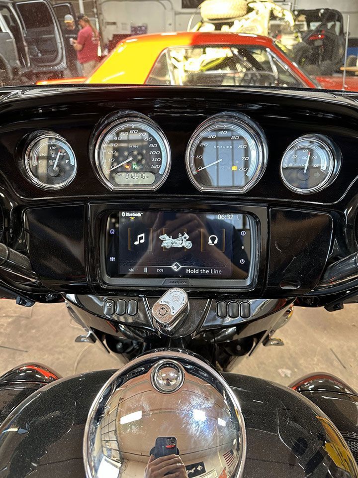 Dashboard of a motorcycle