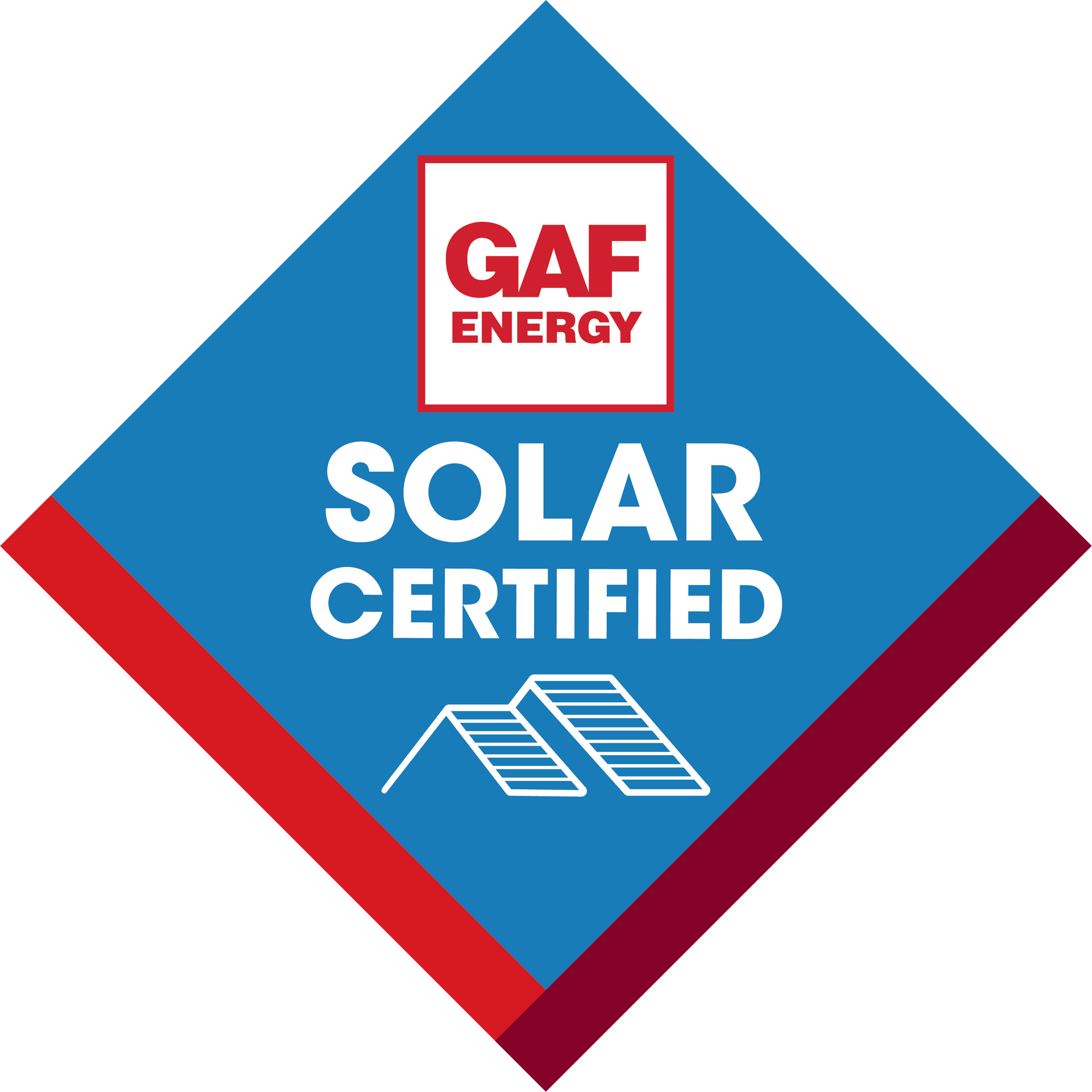 GAF Solar Certified  badge