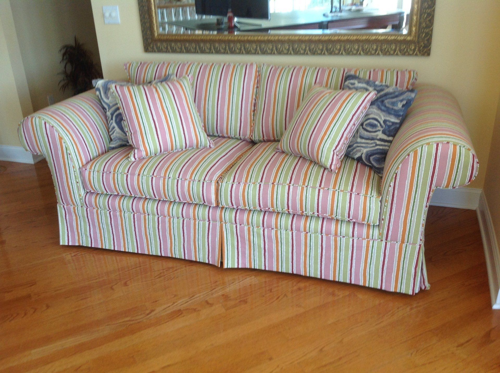 Colorful stripes sofa