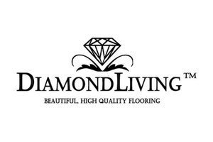 DiamondLiving logo with a diamond icon and the tagline “Beautiful, high quality flooring”