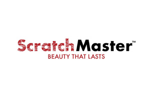 ScratchMaster logo in black and red with the tagline “Beauty That Lasts”