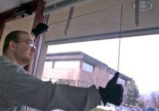 Man installing new window