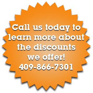 Call us today to learn more about the discounts we offer!