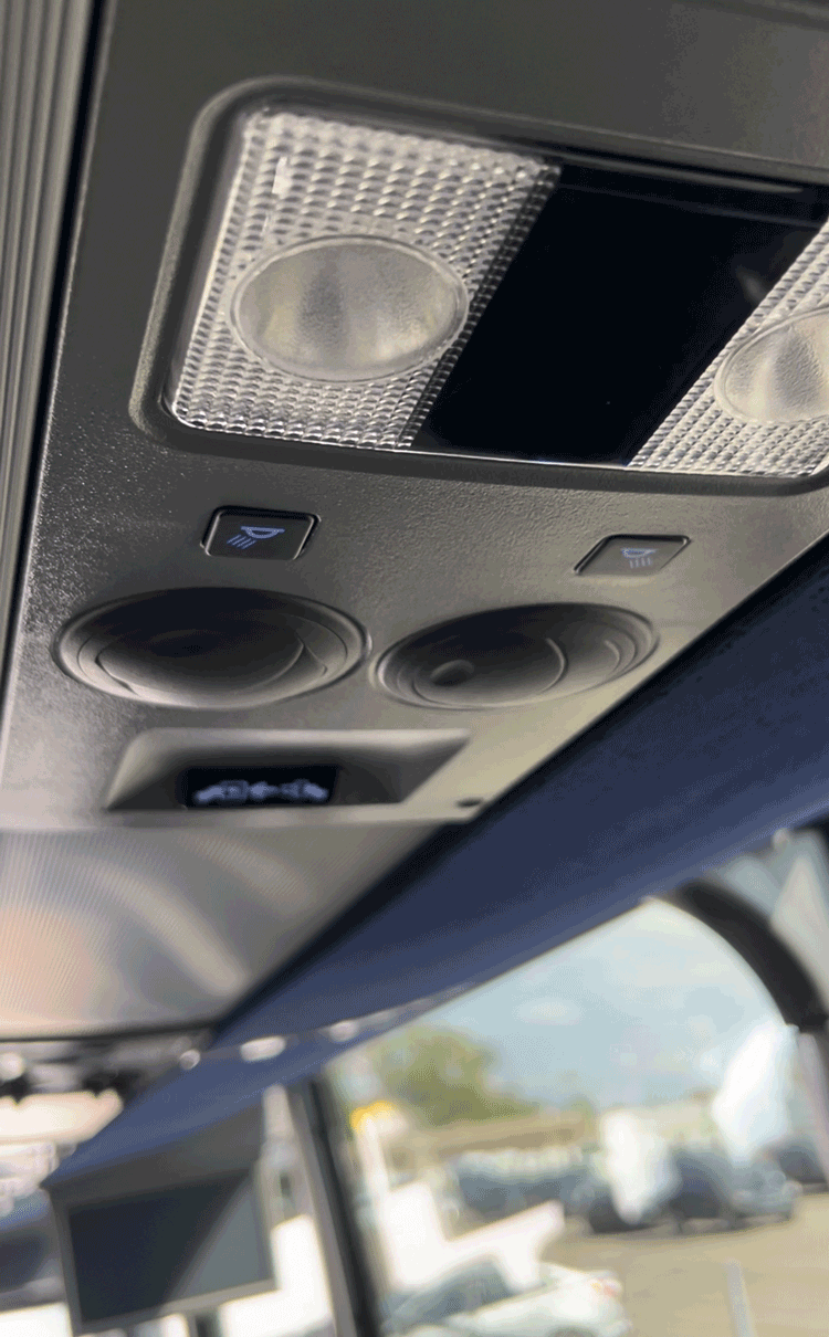 MCI charter bus rental air conditioning