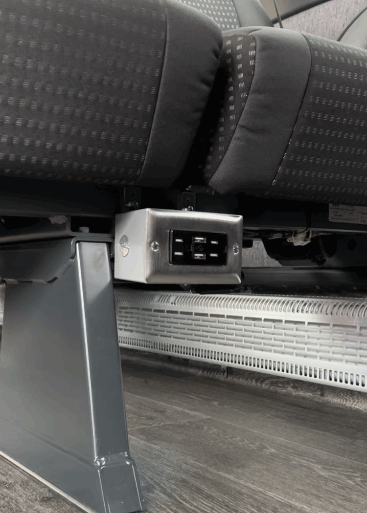 luxury Van Hool 56-passenger charter bus electrical