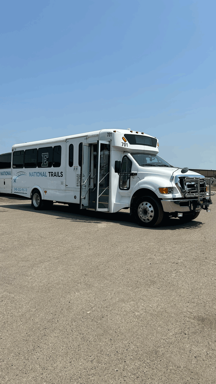 25-passenger minibus right exterior
