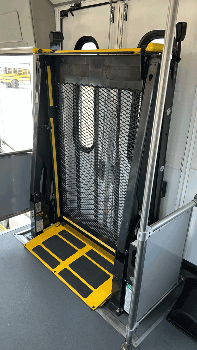 25-passenger minibus wheelchair lift