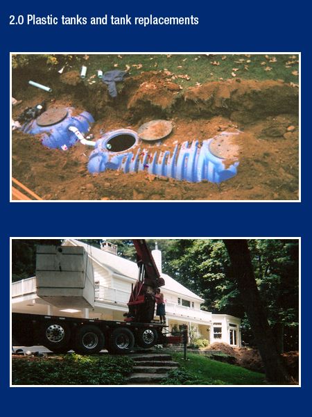 Plastic tanks with tank replacements