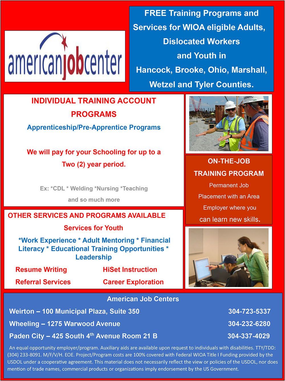 American Job Center Information Flyer