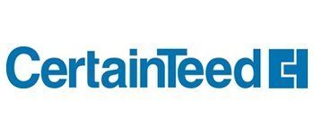 CertainTeed logo in blue text with a blue square icon.