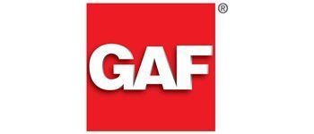 GAF logo in white text on a red square.