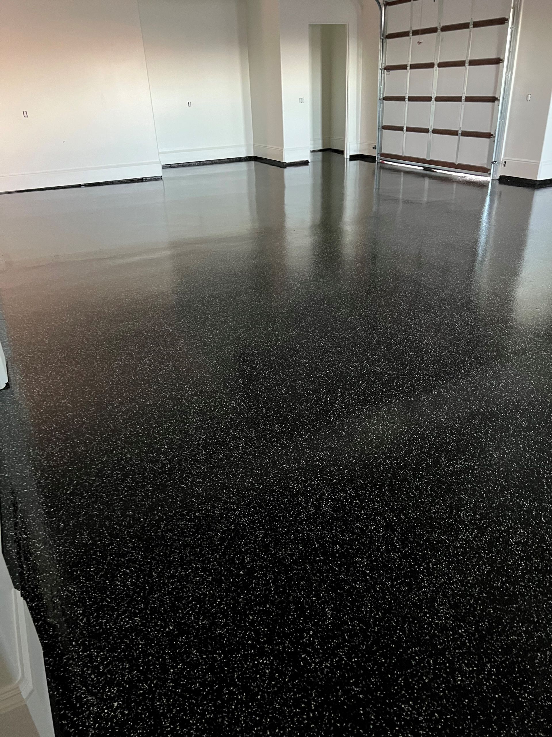 a black flooring