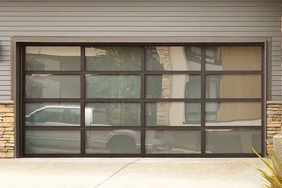 Aluminum/Glass Garage Doors