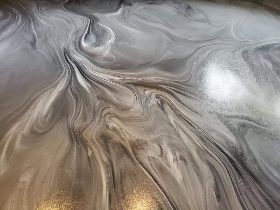 Metallic epoxy