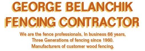 George Belanchik Fencing Contractor Logo