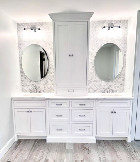 White cabinet