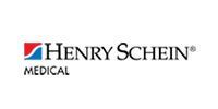 Henry Schein Medical logo in black and blue with red accent on a white background