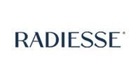 RADIESSE logo in dark blue serif text on a white background