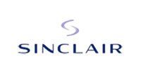 Sinclair logo with blue text and a stylized blue “S” above it